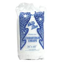 View 36" x 60" White Sparkling Christmas Drape